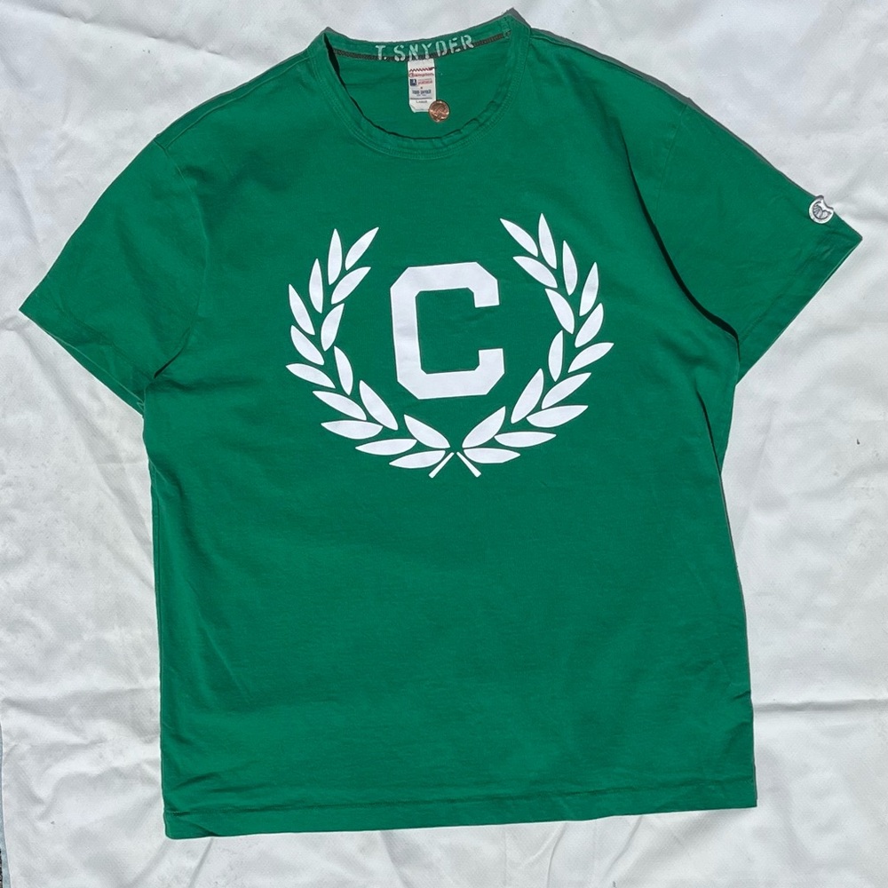 1950’s Todd Snyder Vintage Champion tee Green with running man tag Large